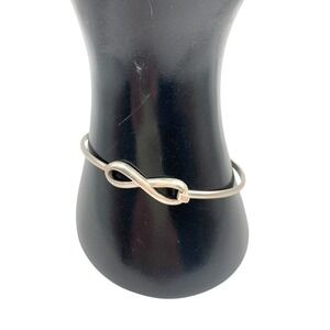 Sterling Bracelet Infinity Retired Hogan & Bolas Stackable Coastal Size 7.5